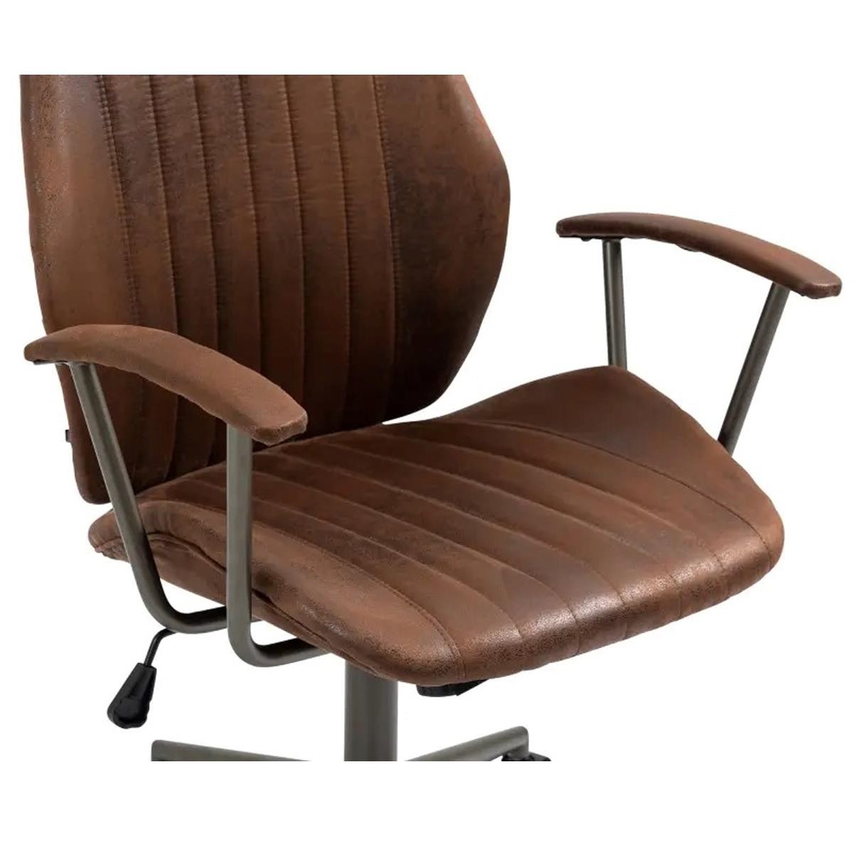 Sillón de Oficina BAKIN, Diseño Exclusivo, Mecanismo Basculante, en Piel Negra