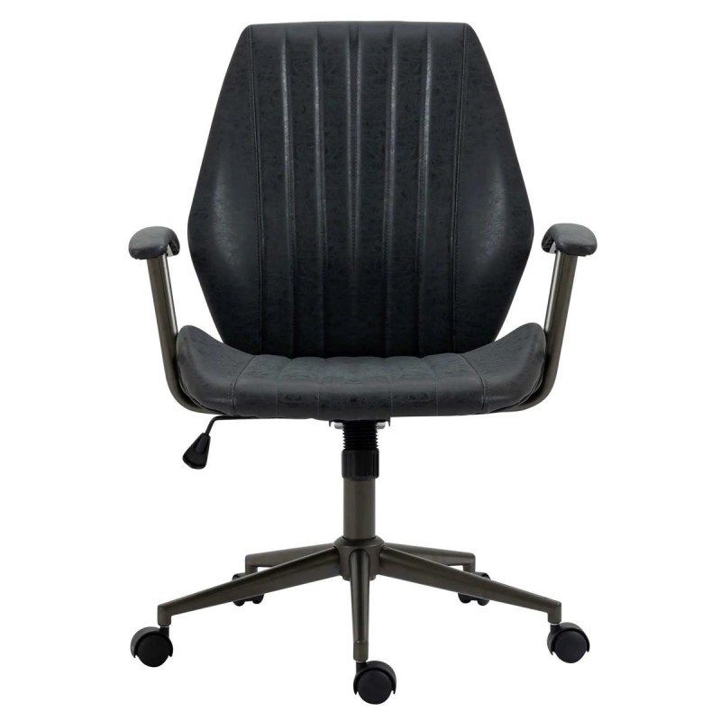 Silla de Oficina BAKIN en Piel Negra