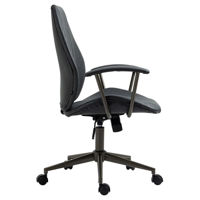 Silla de Oficina BAKIN en Piel Negra