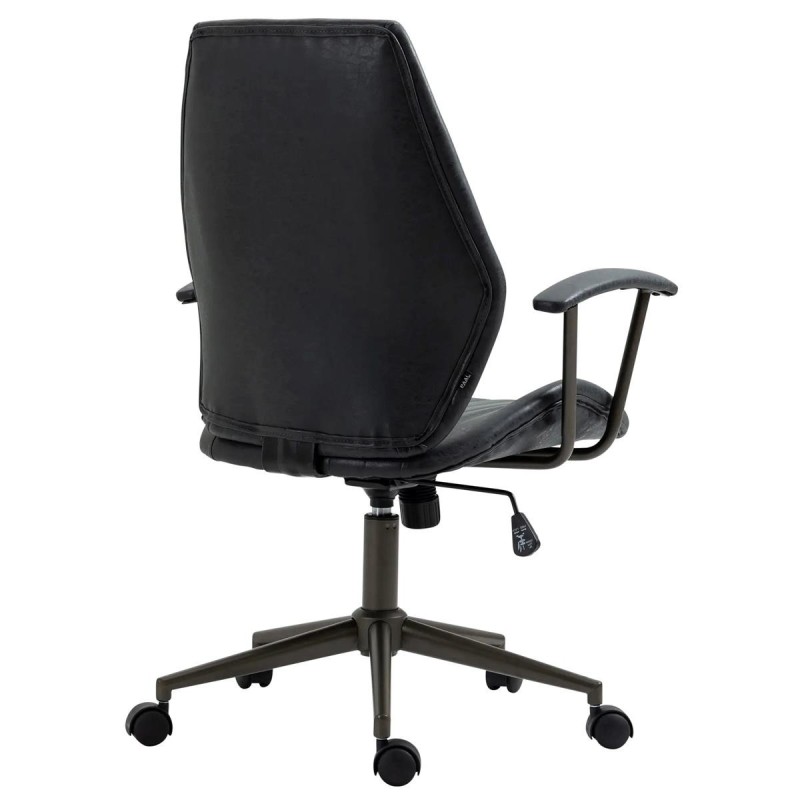 Silla de Oficina BAKIN en Piel Negra