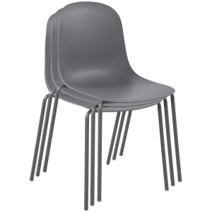 Funcional silla de confidente EMMA en color negro