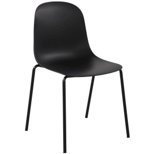 Funcional silla de confidente EMMA en color negro