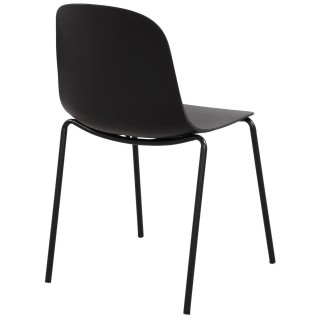 Funcional silla de confidente EMMA en color negro 2