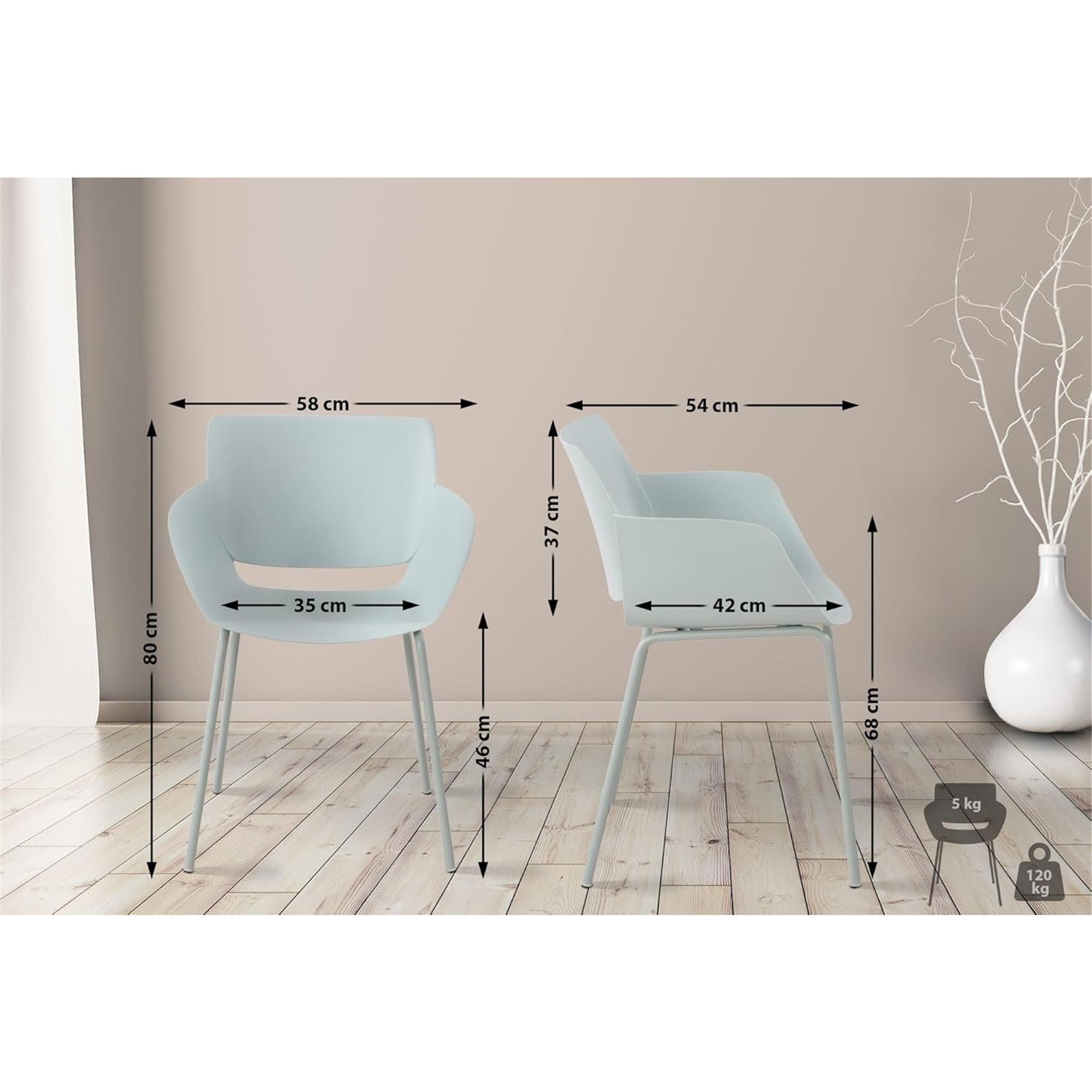 Silla de Confidente RIKO, Reposabrazos Integrados, Robusta Estructura Metálica, color Negro
