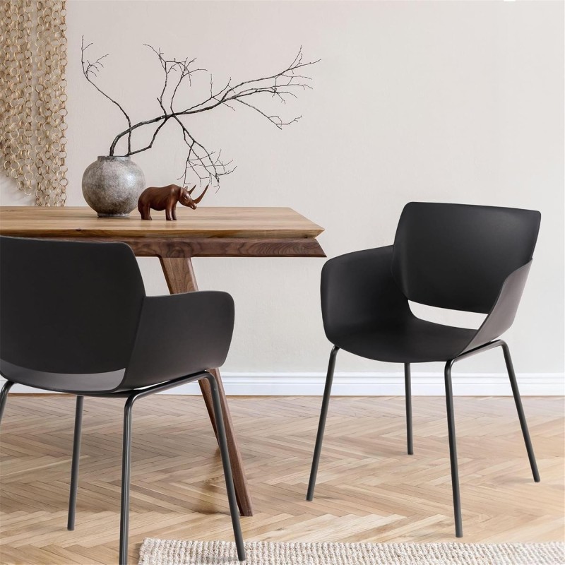 Silla de Confidente RIKO color Negro