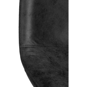 Silla de Confidente NAIPES, en piel color Negro