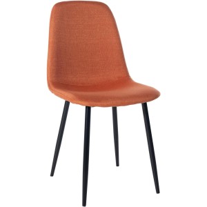 Silla de Confidente NAIPES, en piel color Negro