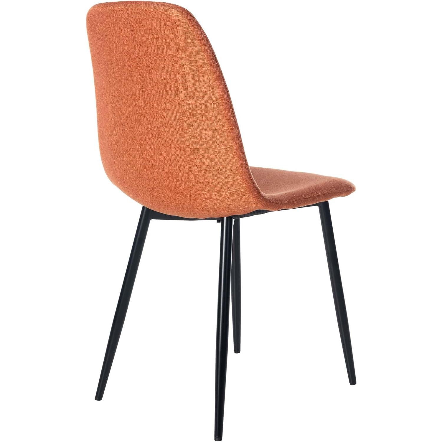 Silla de Confidente NAIPES, Robusta Estructura Metálica, en Tela color Negro