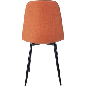 Silla de Confidente NAIPES, en piel color Negro