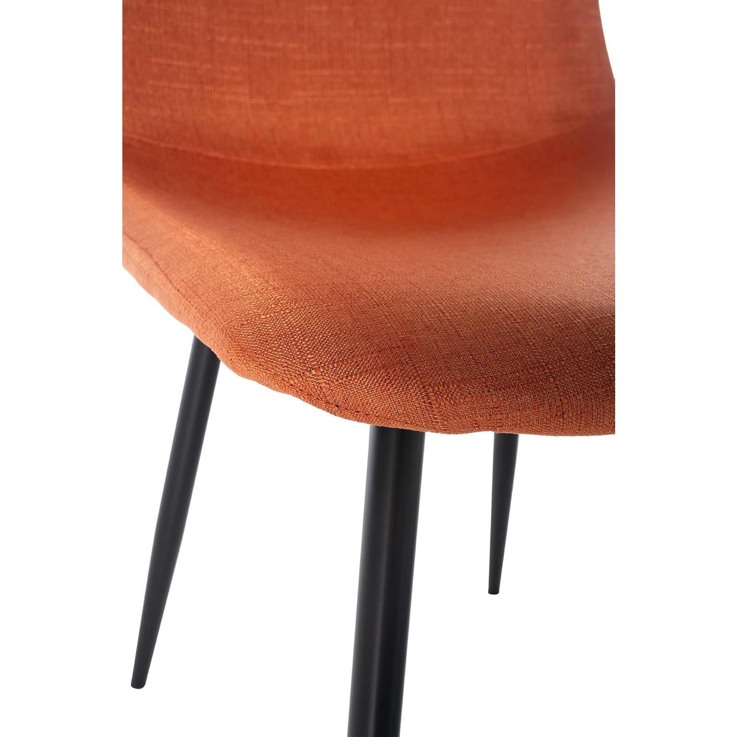 Silla de Confidente NAIPES, Robusta Estructura Metálica, en Tela color Negro