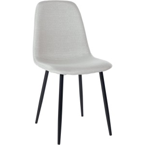 Silla de Confidente NAIPES, en piel color Negro