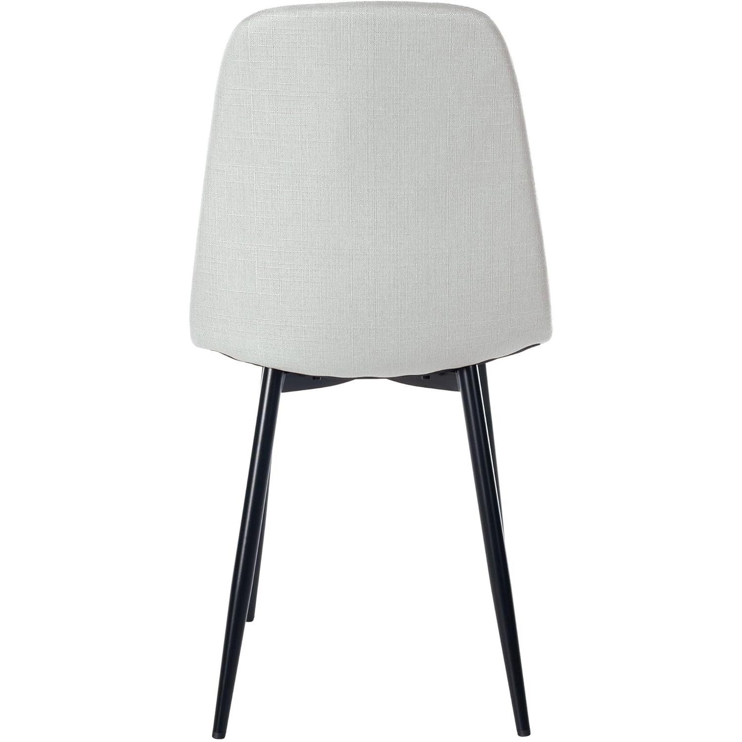 Silla de Confidente NAIPES, Robusta Estructura Metálica, en Tela color Negro
