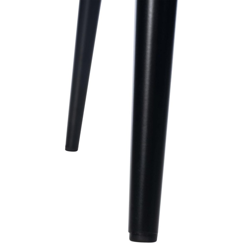 Silla de Confidente NAIPES, en piel color Negro