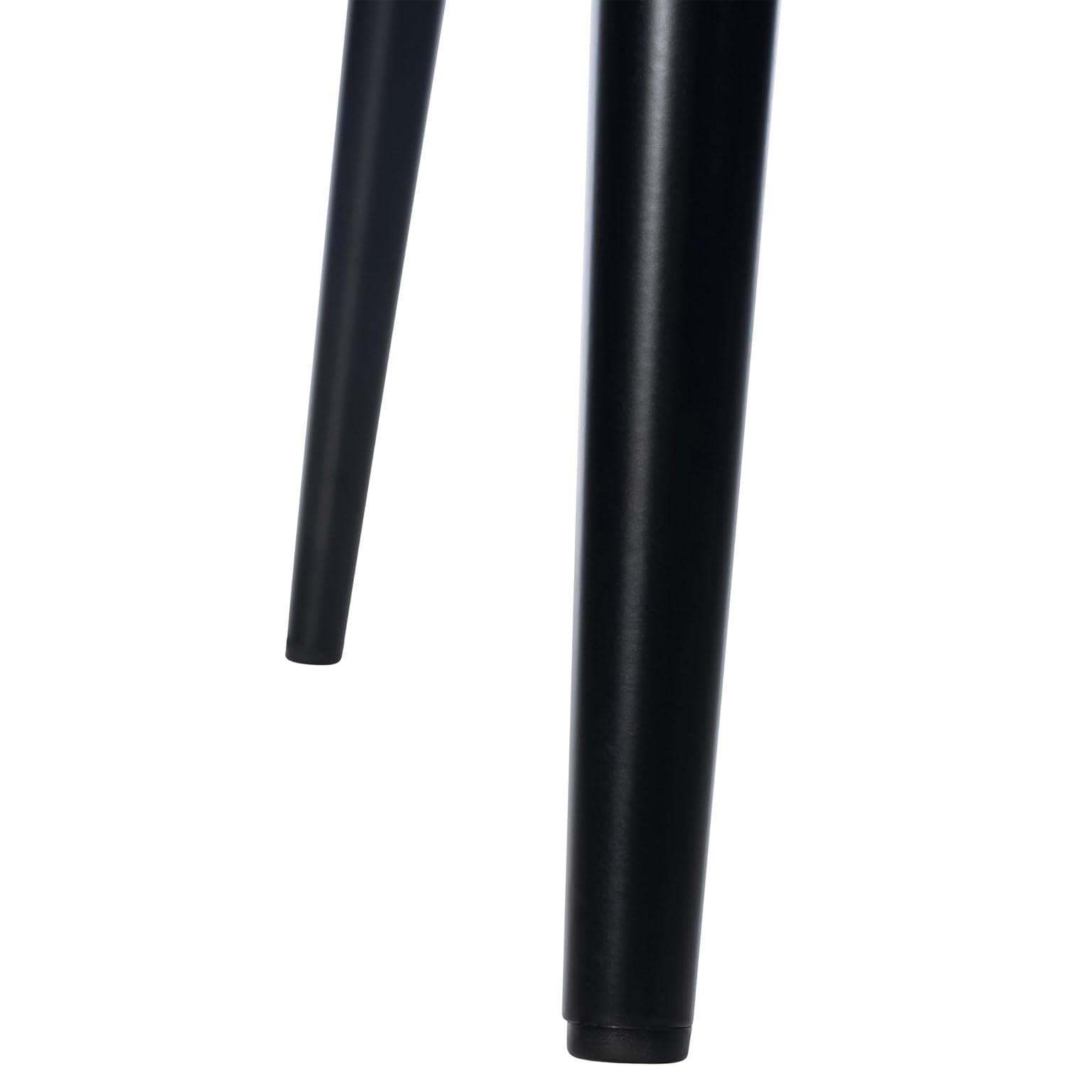 Silla de Confidente NAIPES, Robusta Estructura Metálica, en Tela color Negro
