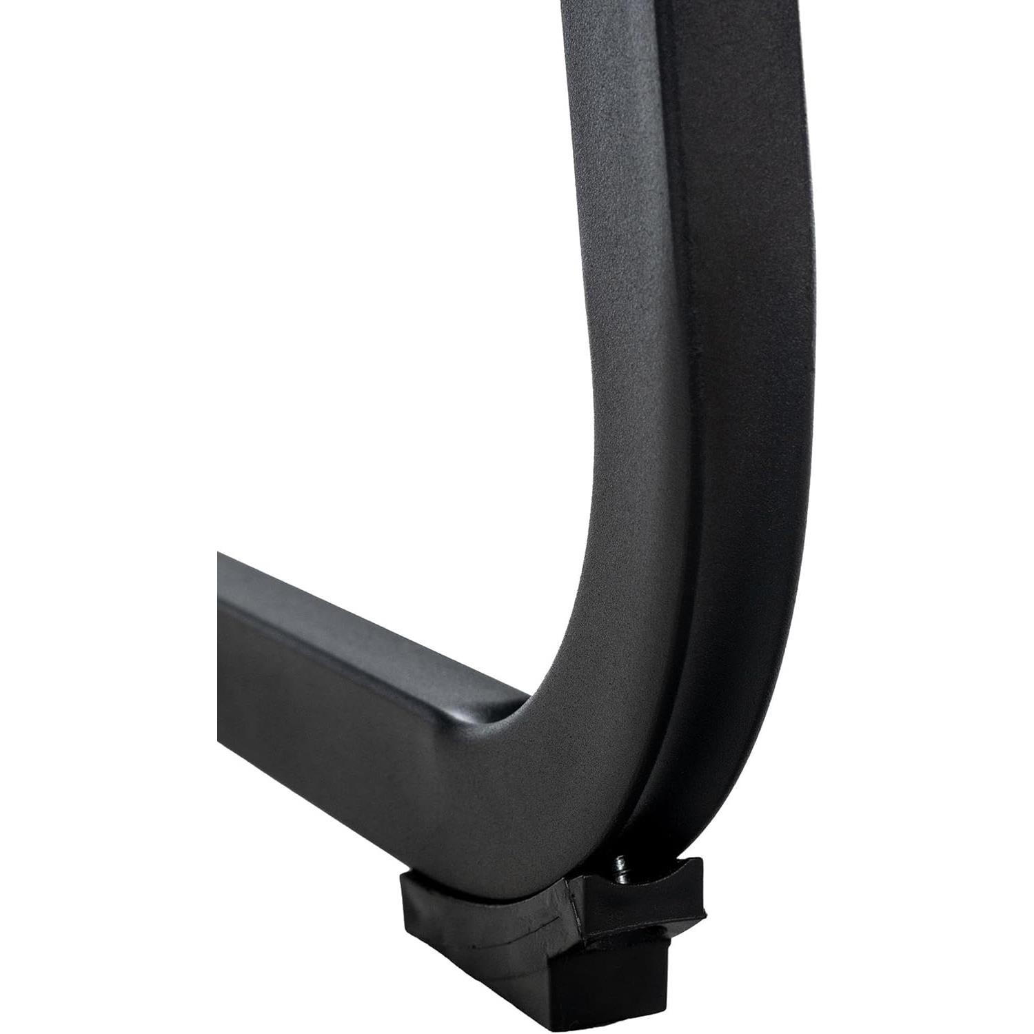 Silla de Confidente ALISA, Grueso Acolchado, Estructura Metálica, en Terciopelo color Negro