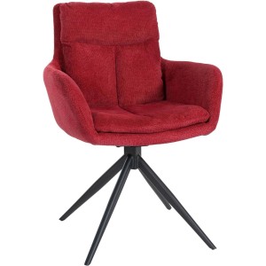 Silla de Confidente GLAM  en Tela color Negro