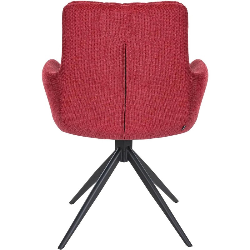 Silla de Confidente GLAM  en Tela color Negro