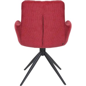 Silla de Confidente GLAM  en Tela color Negro