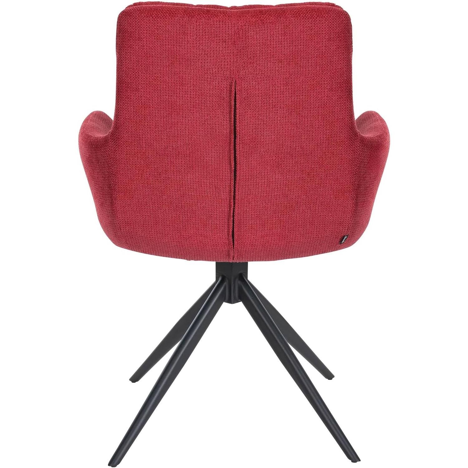 Silla de Confidente GLAM, Diseño Moderno, Giratoria, en Tela color Negro