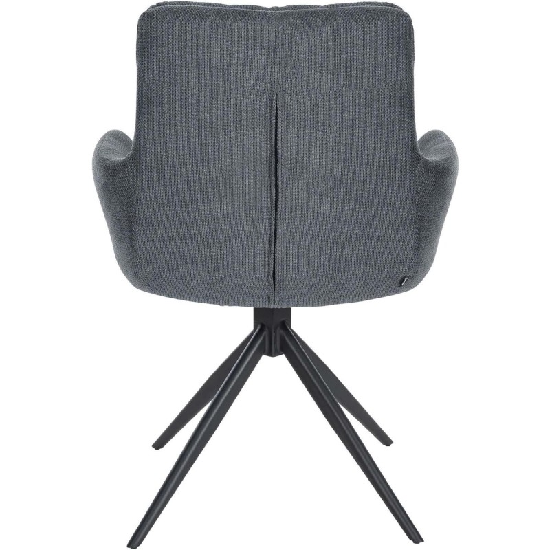 Silla de Confidente GLAM  en Tela color Negro