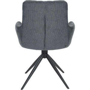 Silla de Confidente GLAM  en Tela color Negro