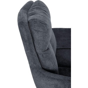 Silla de Confidente GLAM  en Tela color Negro