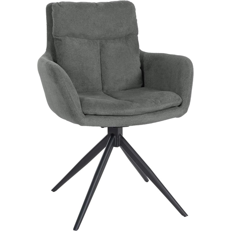 Silla de Confidente GLAM  en Tela color Negro