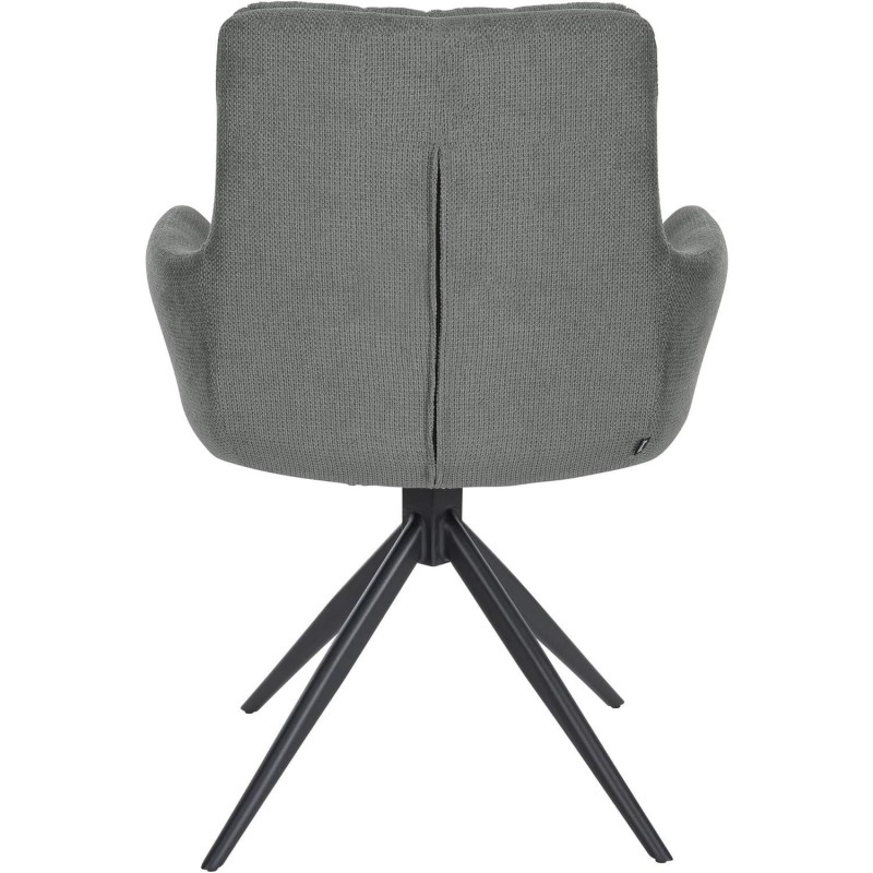 Silla de Confidente GLAM  en Tela color Negro