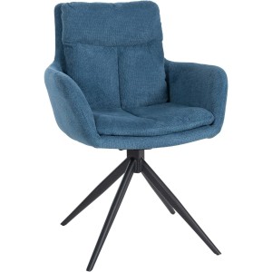 Silla de Confidente GLAM  en Tela color Negro