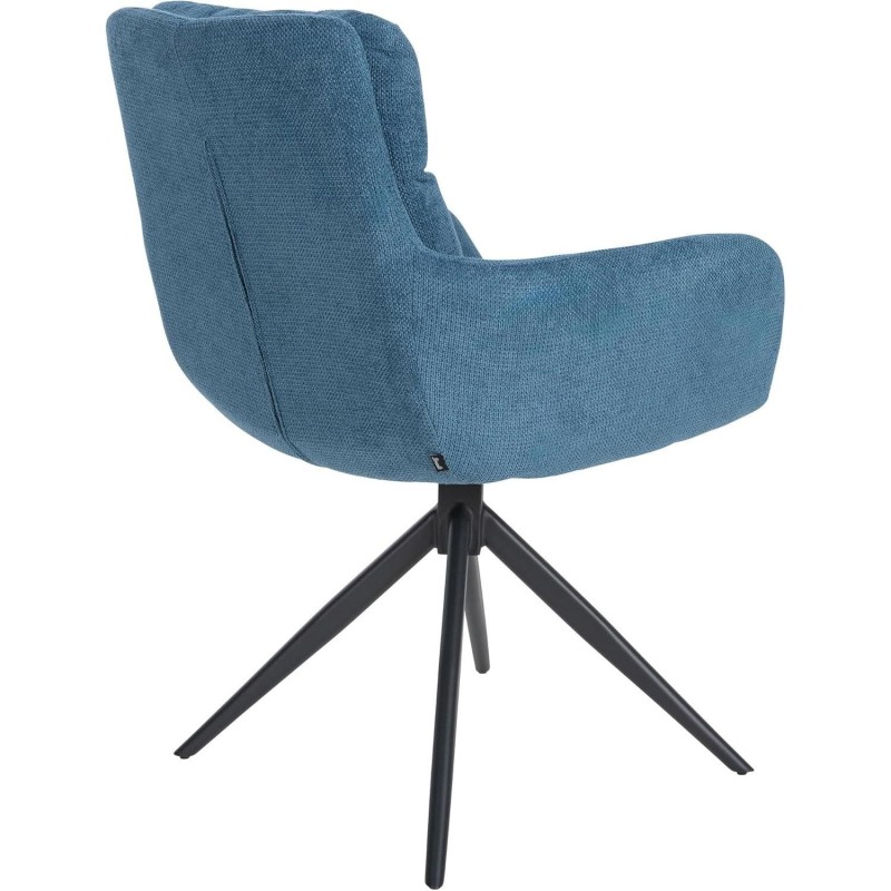 Silla de Confidente GLAM  en Tela color Negro