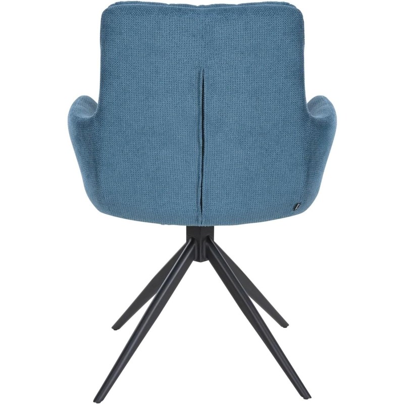 Silla de Confidente GLAM  en Tela color Negro