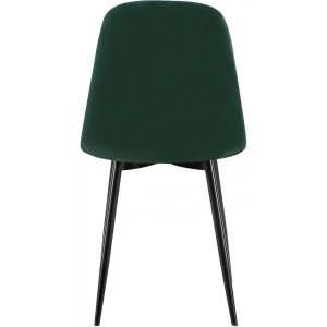 Silla de Confidente AMBRA, en terciopelo color negro
