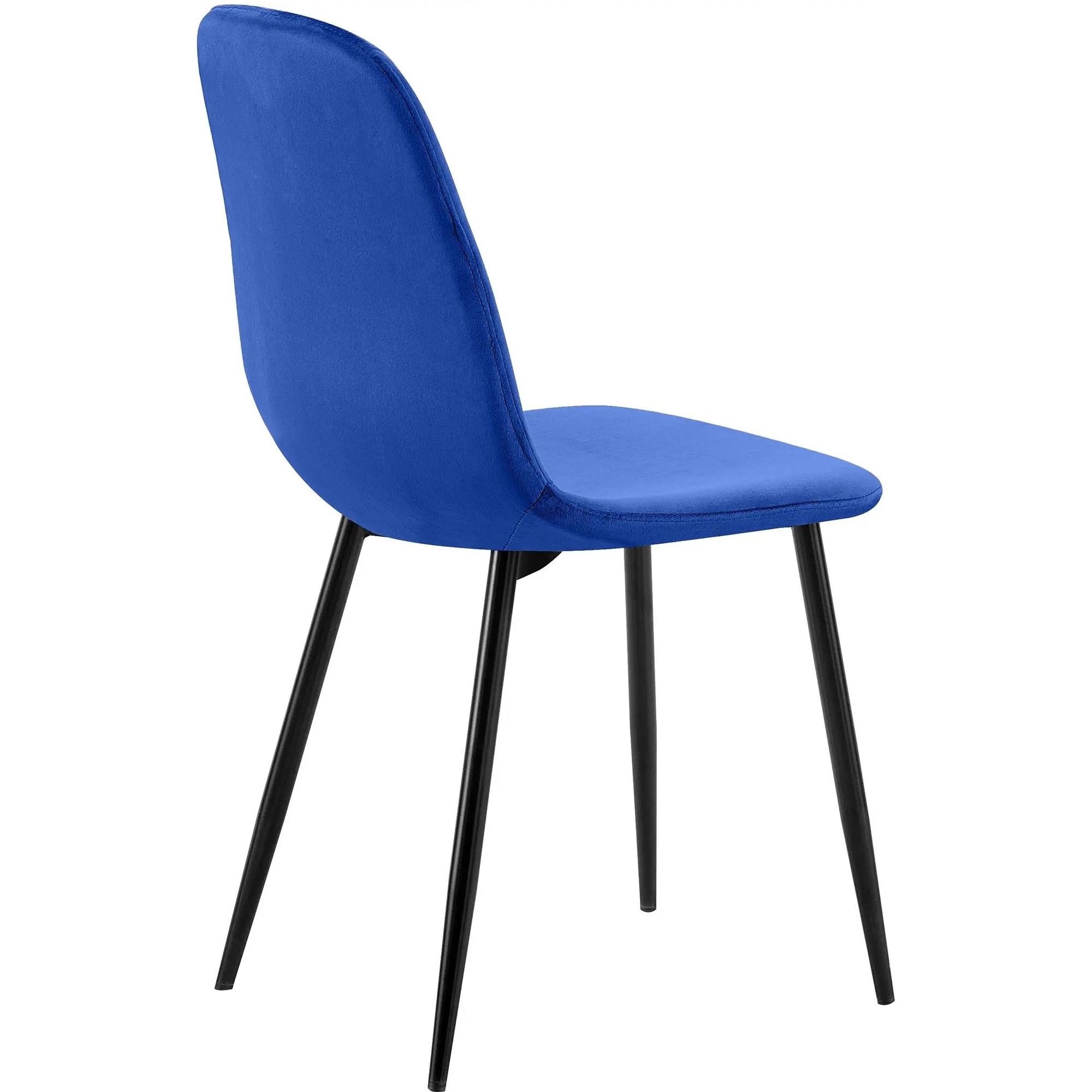 Silla de Confidente AMBRA, Diseño Moderno y Sofisticado, en Terciopelo color Negro