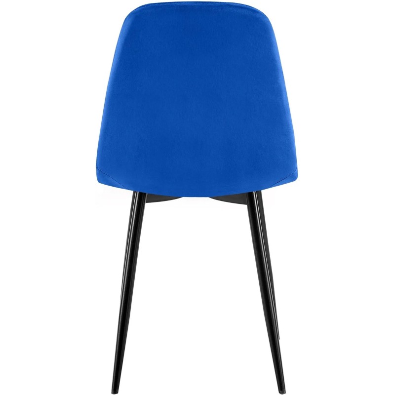 Silla de Confidente AMBRA, en terciopelo color negro