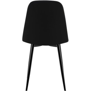 Silla de Confidente AMBRA, en terciopelo color negro