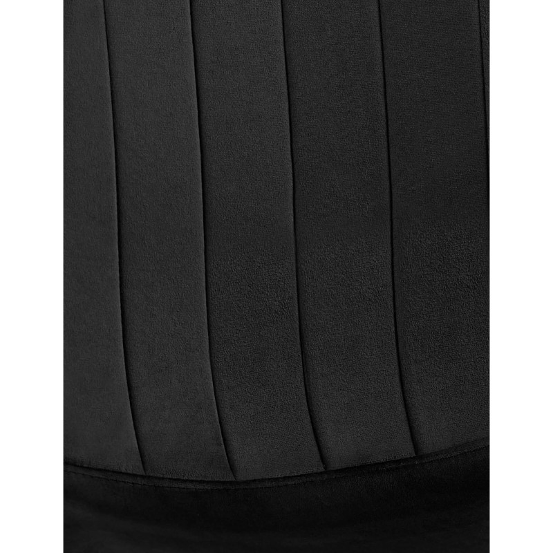 Silla de Confidente AMBRA, en terciopelo color negro