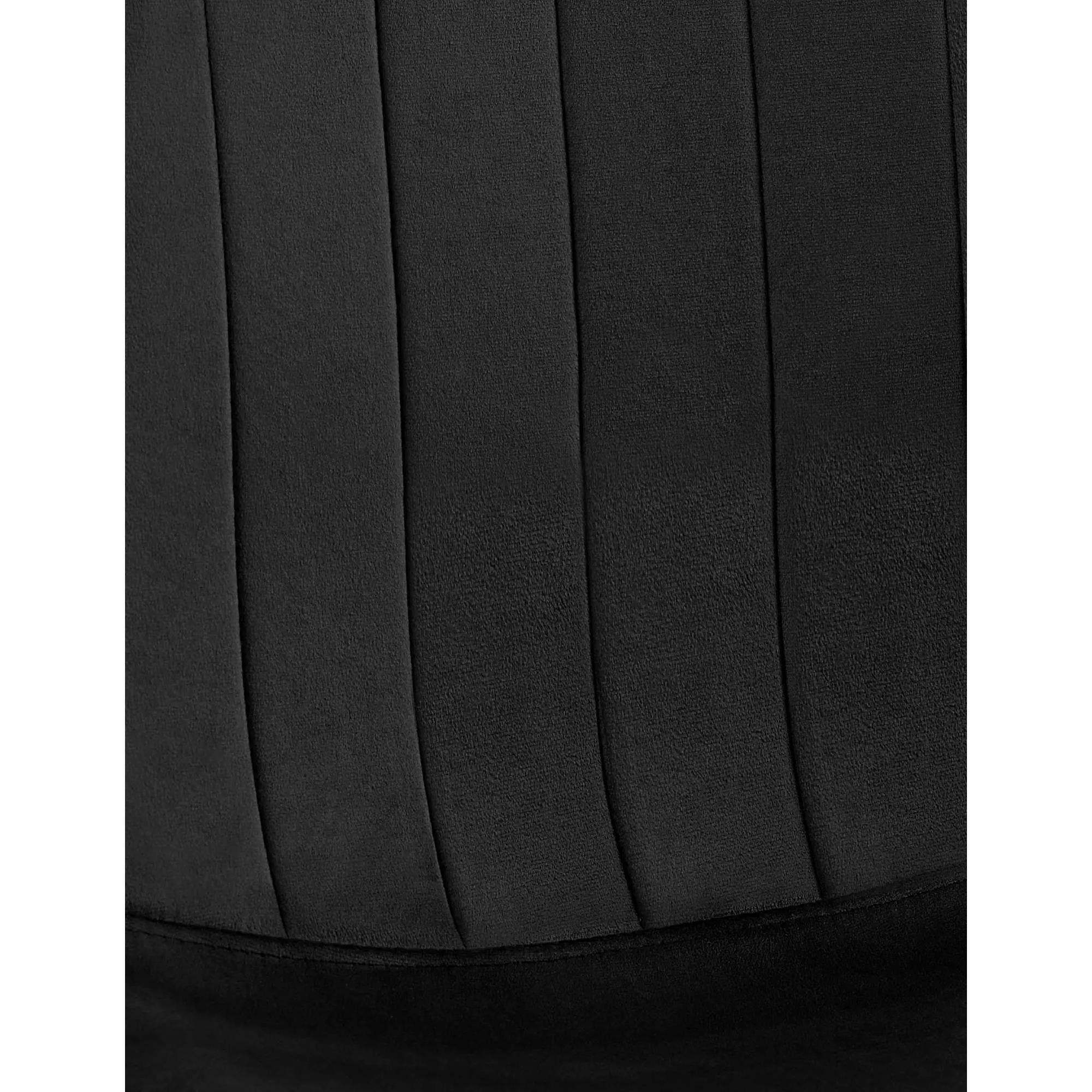 Silla de Confidente AMBRA, Diseño Moderno y Sofisticado, en Terciopelo color Negro