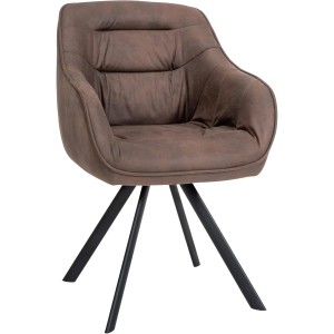 Silla de Confidente CLODIS en Tela color Negro