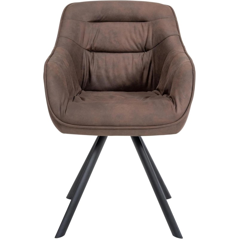 Silla de Confidente CLODIS en Tela color Negro
