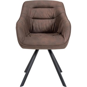 Silla de Confidente CLODIS en Tela color Negro