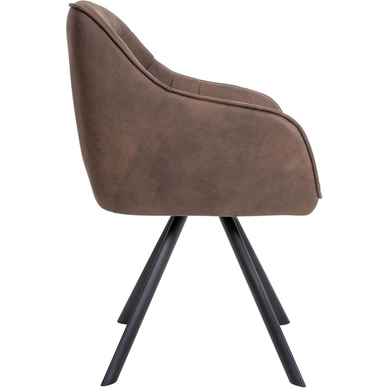 Silla de Confidente CLODIS en Tela color Negro