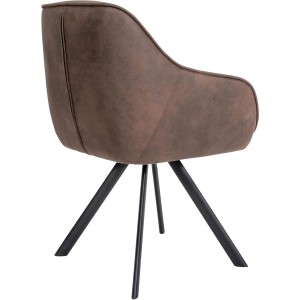 Silla de Confidente CLODIS en Tela color Negro