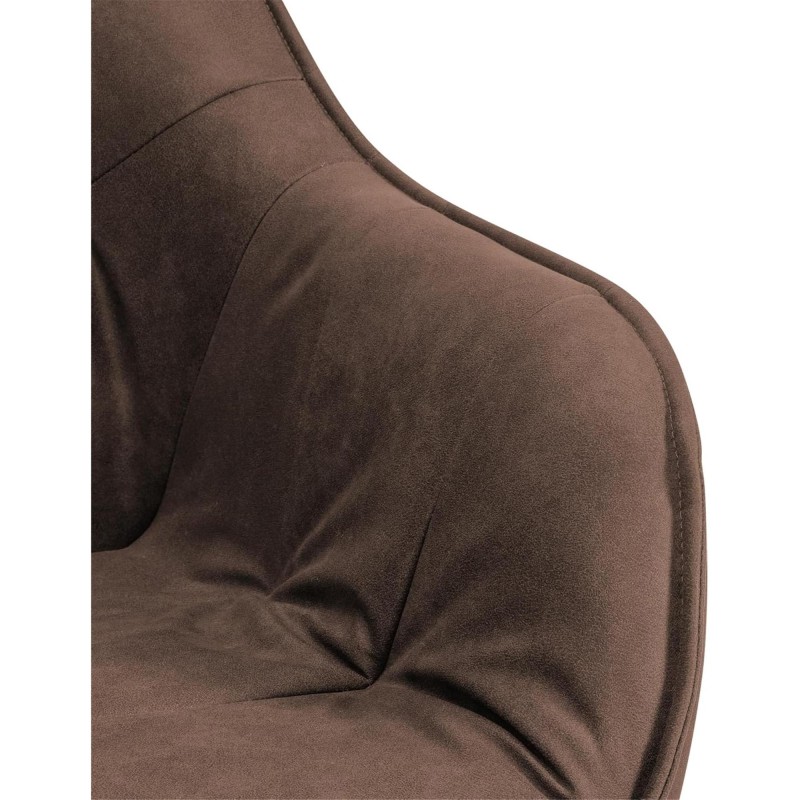 Silla de Confidente CLODIS en Tela color Negro