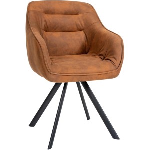 Silla de Confidente CLODIS en Tela color Negro
