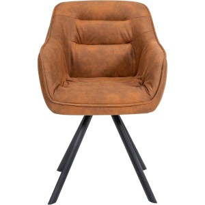 Silla de Confidente CLODIS en Tela color Negro
