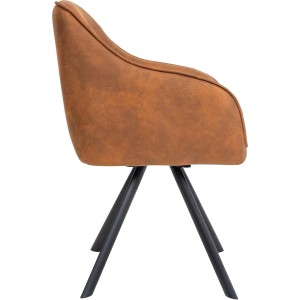 Silla de Confidente CLODIS en Tela color Negro