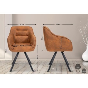 Silla de Confidente CLODIS en Tela color Negro