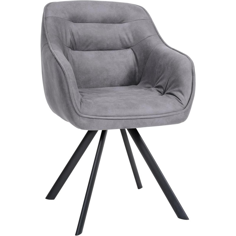 Silla de Confidente CLODIS en Tela color Negro