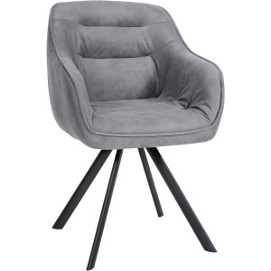 Silla de Confidente CLODIS en Tela color Negro