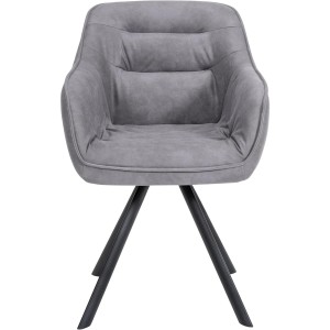 Silla de Confidente CLODIS en Tela color Negro